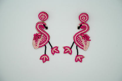 Pink Flamingo Earrings | Nature Inspired