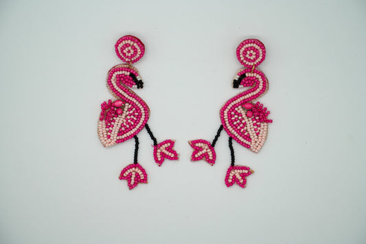 Pink Flamingo Earrings | Nature Inspired
