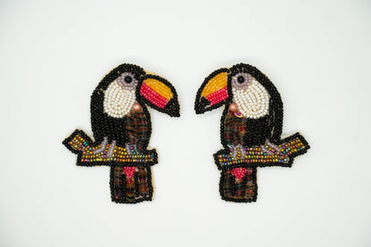Statemnet Toucan Bird Earrings for Boho Look