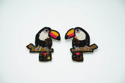 Statemnet Toucan Bird Earrings for Boho Look