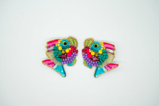 What The Fish Earrings - Beach Statement Earrings