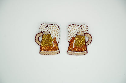 Chilled Beer Mug Earrings